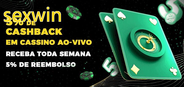 Promoções do cassino ao Vivo sexwin